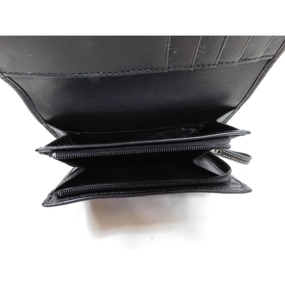 Vintage Coach Leatherware Black Leather Bi-Fold Wallet - Picture 4 of 8